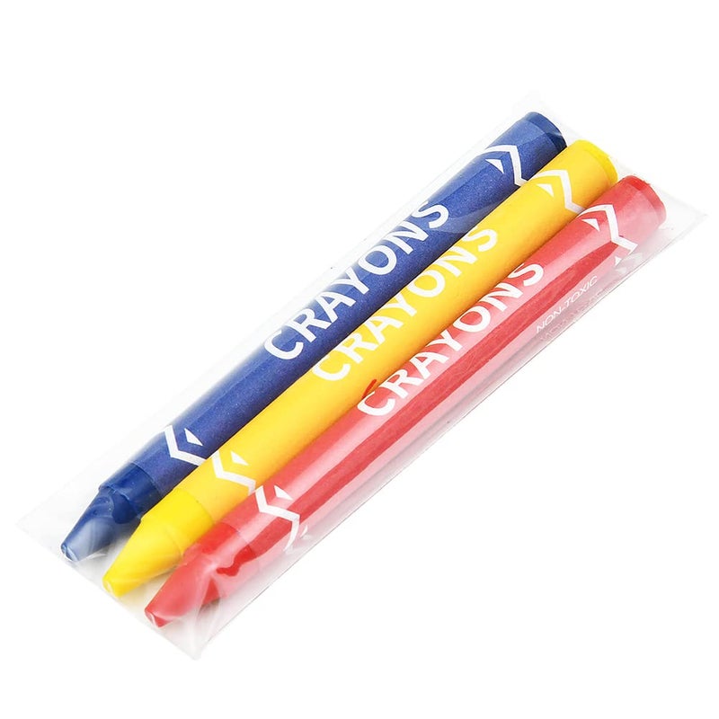 Madisi Crayons Bulk Pack, Regular Size, 3 Colors, 300 Packs, 900 Count - Image 4
